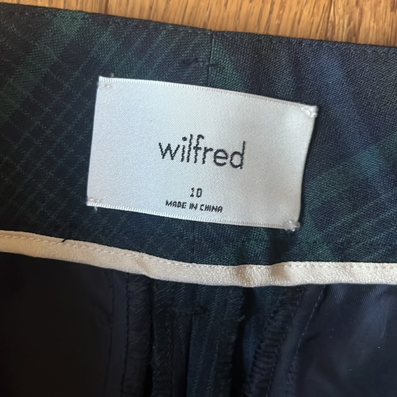 ARITZIA WILFRED TIE WAIST PLAID PANTS SIZE 10 - Picture 4 of 8